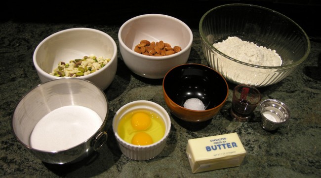 Biscotti ingredients