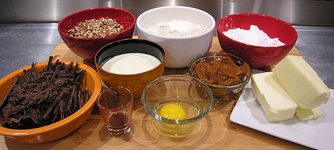 Chocolate Pecan Cajeta Tart Ingredients