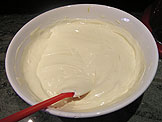fold the meringue into the reserved batter