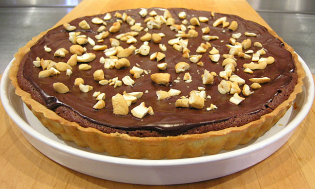 Chocolate Cashew Tart