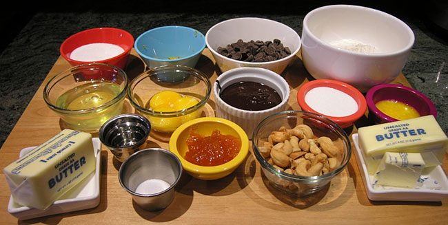 Chocolate Cashew Tart Ingredients