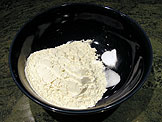 Combine the baking powder, flour and salt