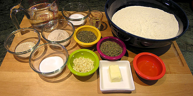 Garlic-Herb Bread Ingredients
