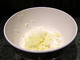 Grate the butter into the flour mixture