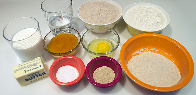 Honey Wheat Bread Ingredients