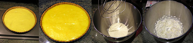 Filling and baking the tart