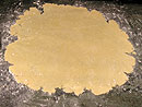 Roll the dough on a lightly floured  surface