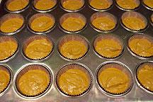 Cupcake liners filled