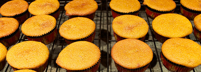 Pumpkin Cupcakes cooling