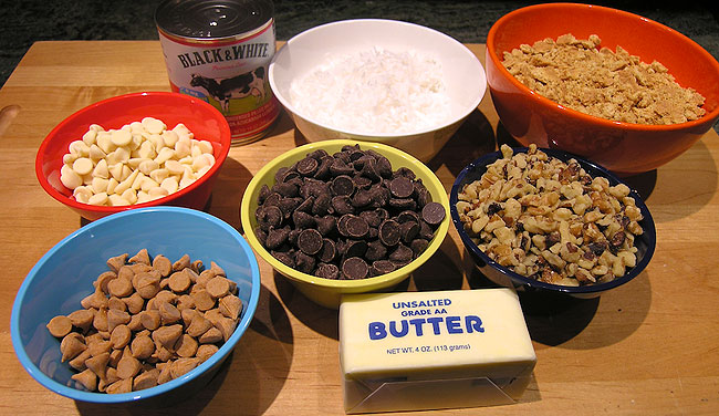 Seven Layer Bars Ingredients