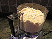 cut the butter into the flour until the mixture is pale yellow and resembles corase crumbs