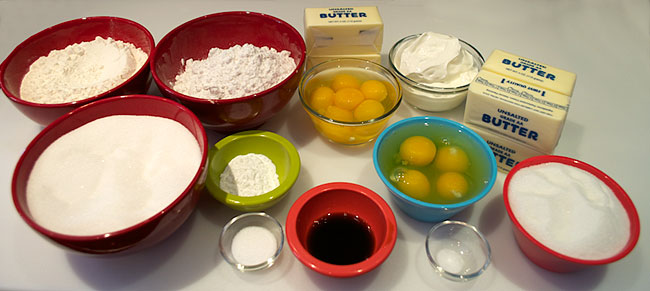 Yellow Buttercream Cupcakes Ingredients