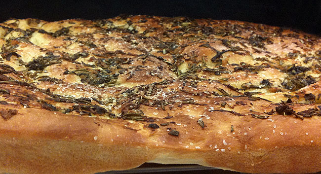 Flat Breads - Focaccia with Herb Garlic Oil