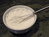 flour and half the sugar